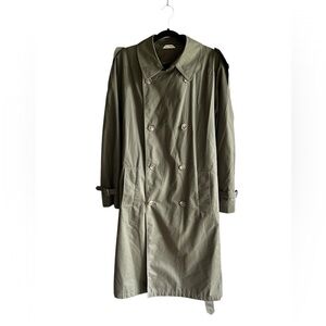 Vintage J.G. Hook, wool trench coat, men’s size regular 40, olive green